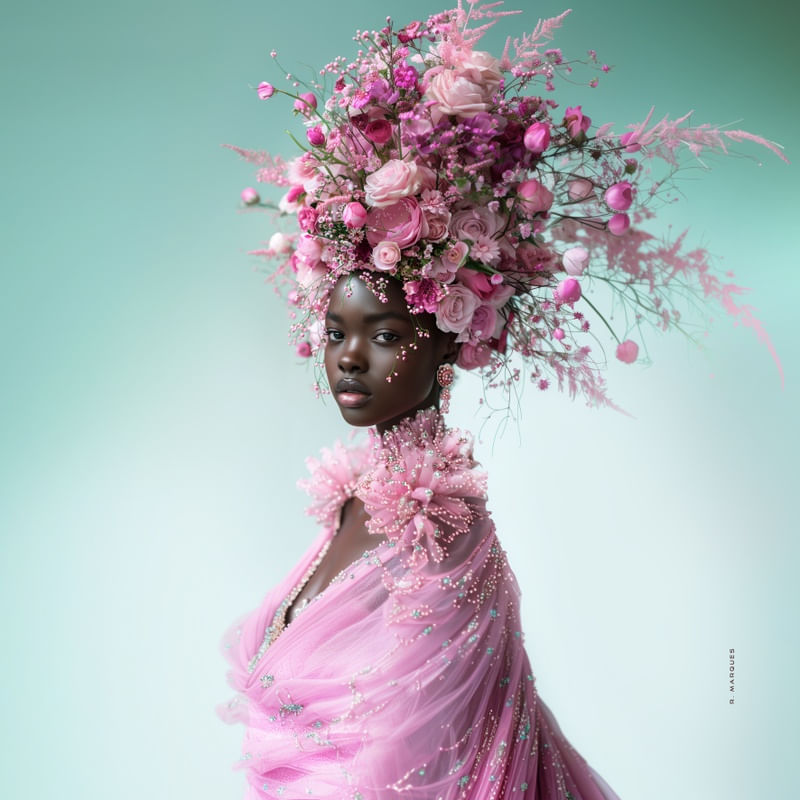 AFRICAN FASHION PINK 2 BY AI