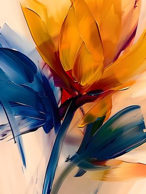 FLOWERS OIL PAINT - 70A BY AI