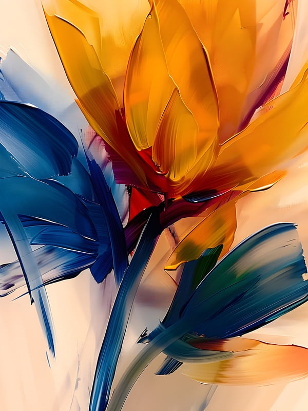 FLOWERS OIL PAINT - 70A BY AI