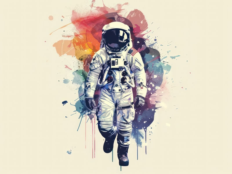 ANDANDO NA LUA BY AI