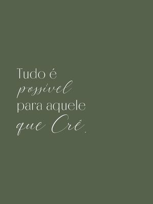 TUDO É POSSIVEL