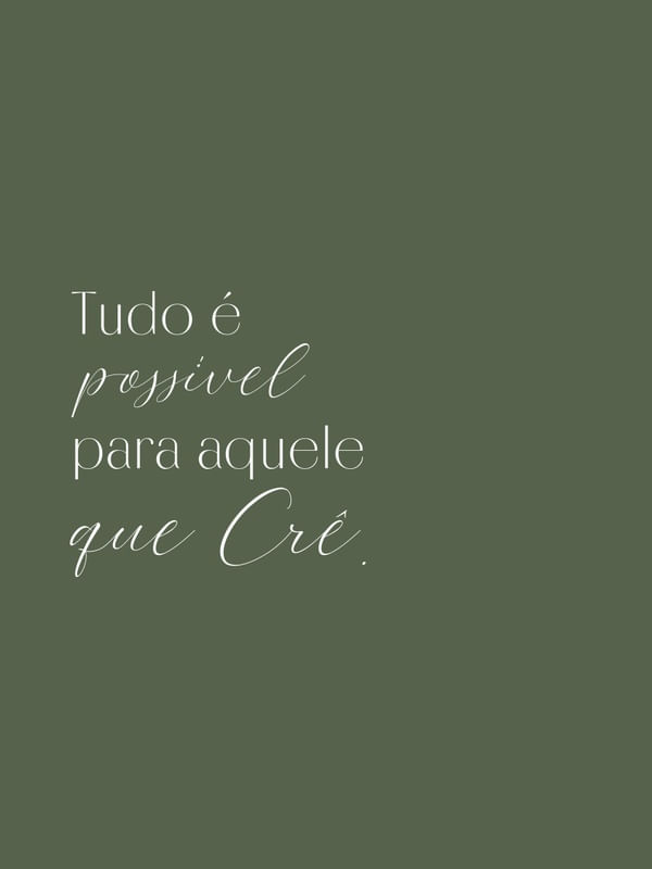 TUDO É POSSIVEL