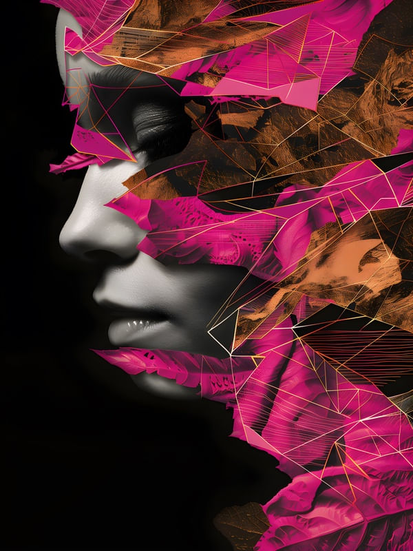 ABSTRACT FACE - 158A-BY AI