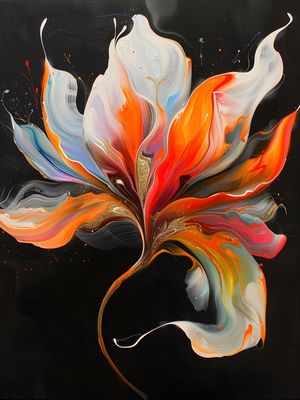FLOWERS COLORFUL- 102A-BY AI