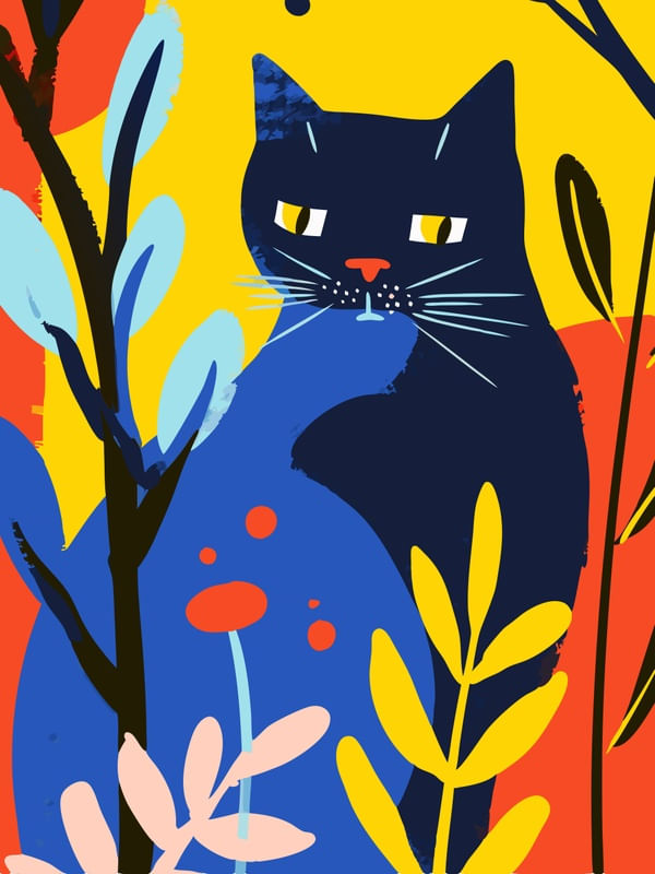 GATO NA FLORESTA