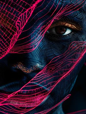 ABSTRACT FACE - 161A-BY AI