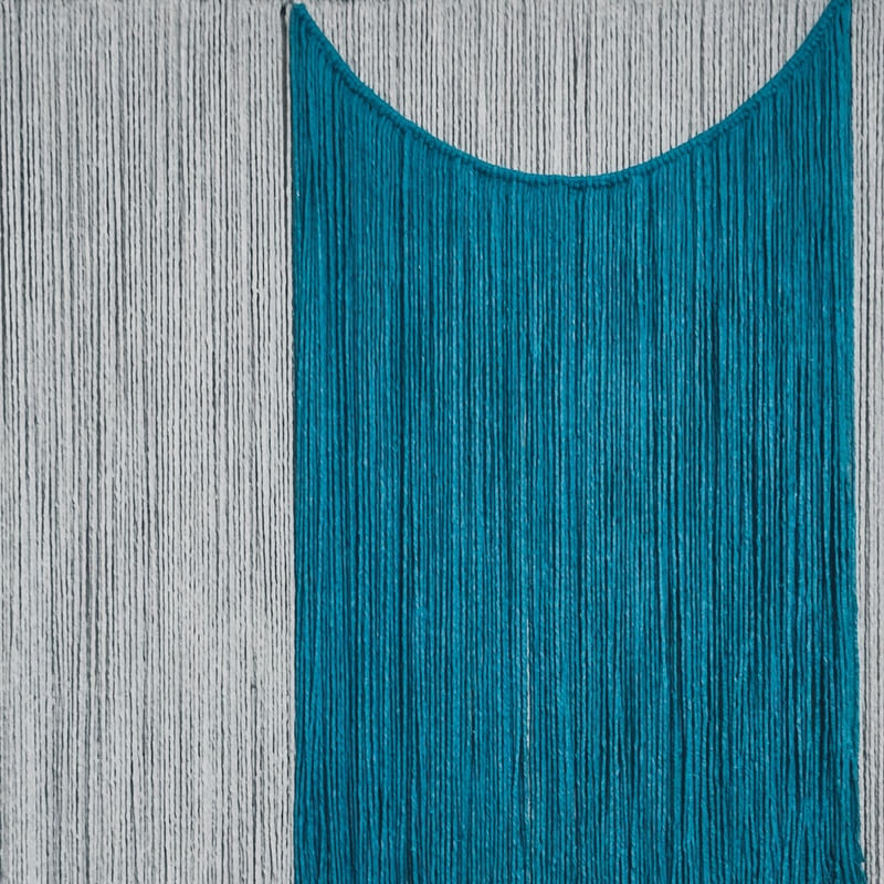 MACRAME AZUL E CINZA