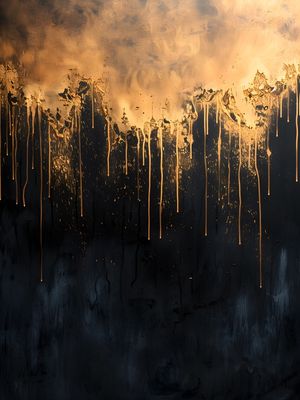 ABSTRACT GOLD - 91A - BY AI