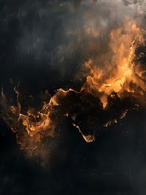 ABSTRACT GOLD - 93A - BY AI