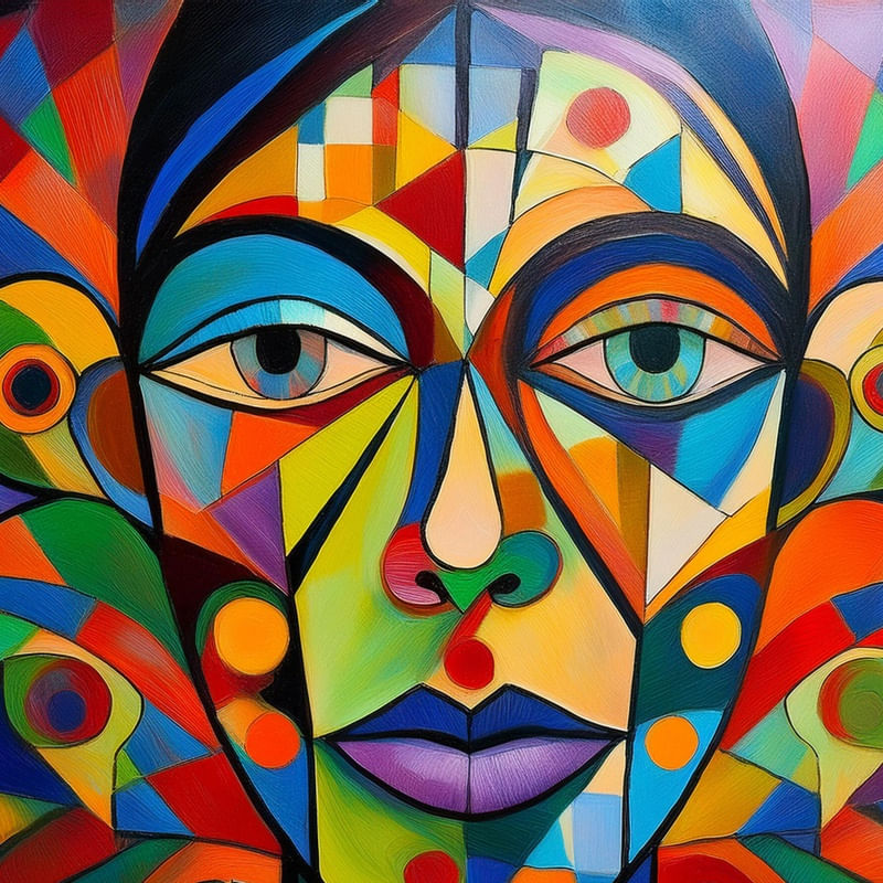 ROSTO DE MULHER GEOMETRICO BY AI
