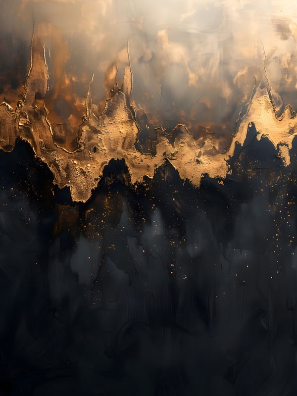 ABSTRACT GOLD - 95A - BY AI