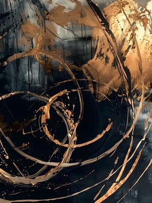 ABSTRACT GOLD - 99A - BY AI