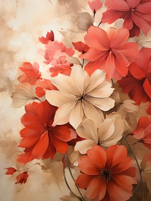 FLOWERS OIL PAINT - 04A