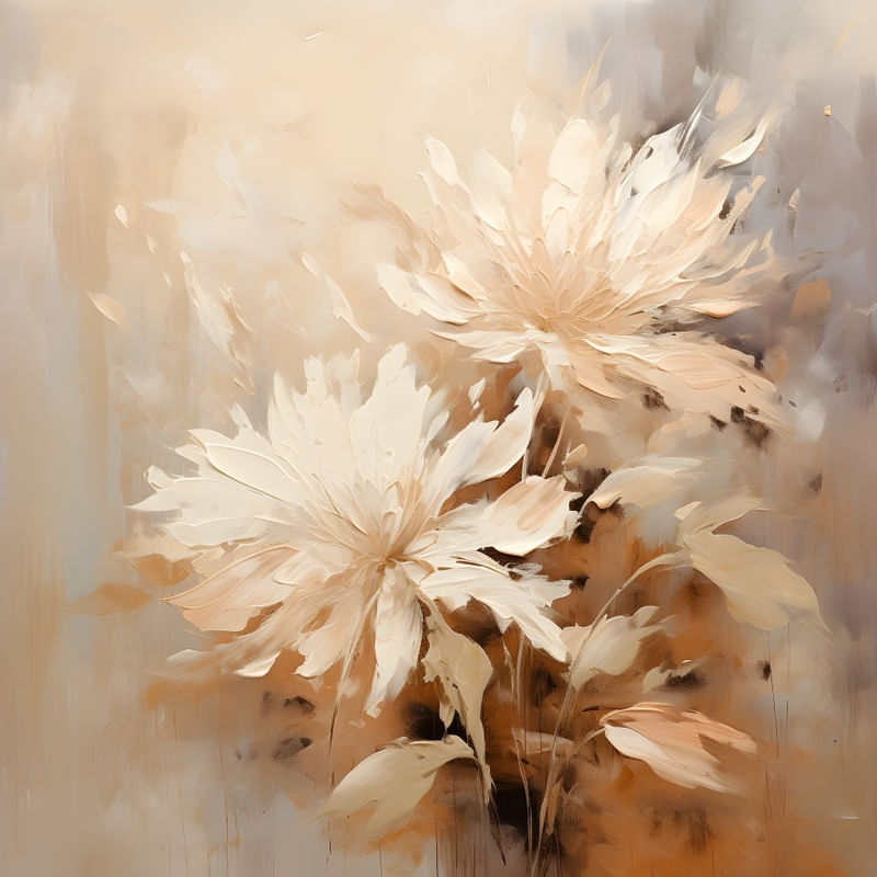 FLOWERS OIL PAINT - 10A