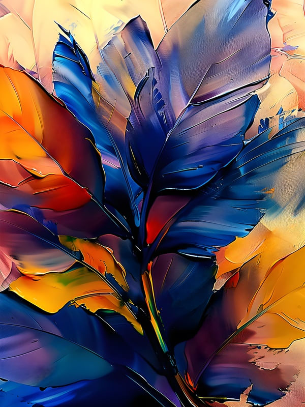 FLOWERS OIL PAINT - 95A-BY AI