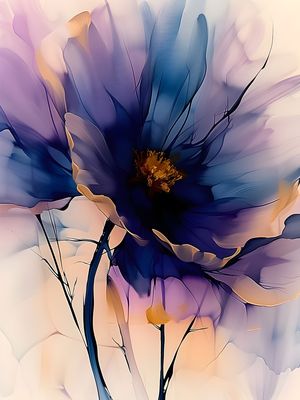 FLOWERS OIL PAINT - 16A BY AI