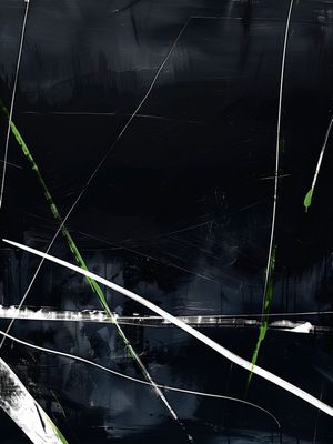 ABSTRACT GREEN LINE - BY AI