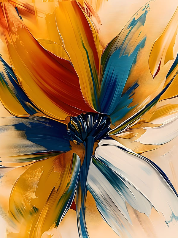 FLOWERS OIL PAINT - 29A BY AI