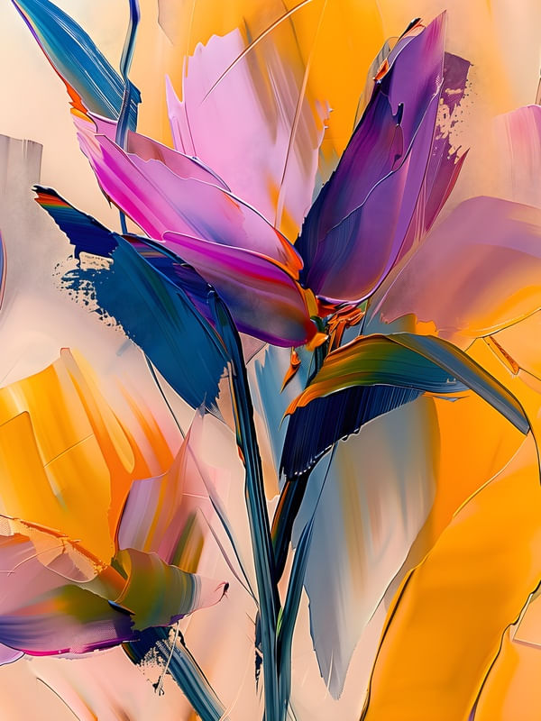 FLOWERS OIL PAINT - 31A BY AI