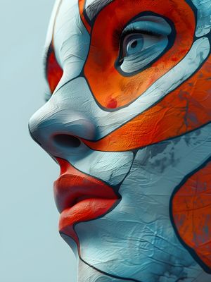 ABSTRACT FACE - 174A-BY AI