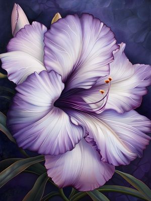 FLOWERS OIL PAINT - 104A-BY AI