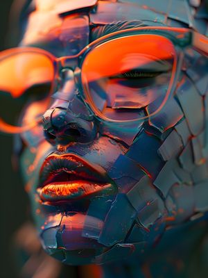 ABSTRACT FACE - 176A-BY AI