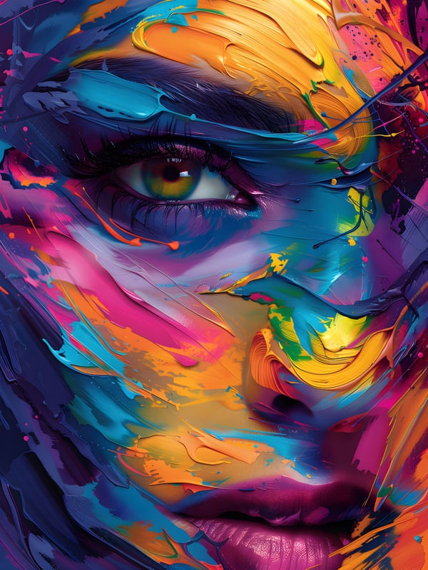 ABSTRACT FACE - 185A-BY AI