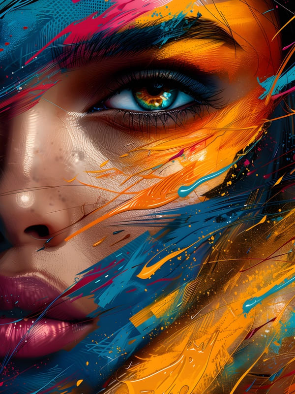 ABSTRACT FACE - 187A-BY AI