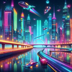CIDADE EM NEON-BY AI