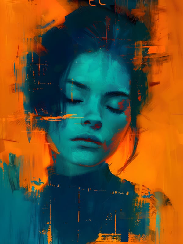 ABSTRACT FACE - 412A-BY AI