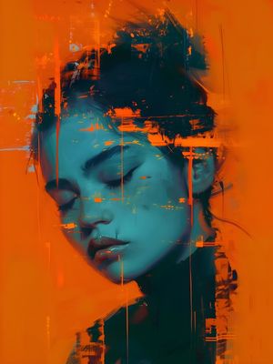 ABSTRACT FACE - 413A-BY AI