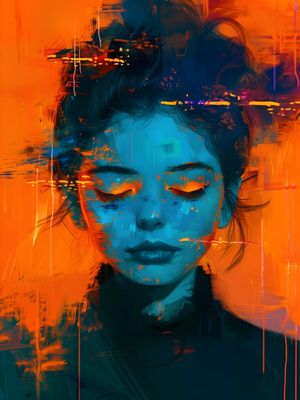 ABSTRACT FACE - 414A-BY AI