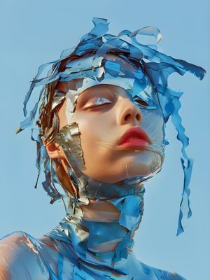 ABSTRACT FACE - 154A- BY AI