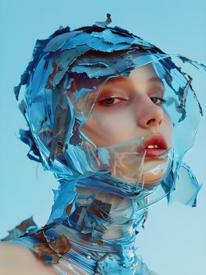 ABSTRACT FACE - 155A- BY AI