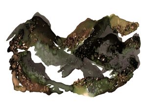 MOVING MOUNTAINS 3 RUSTICO - ABSTRATO MONTANHAS PAISAGEM PINTURA