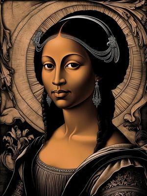 AFRICAN MONA LISA BY AI