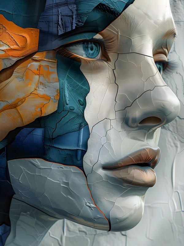 ABSTRACT FACE - 430A-BY AI