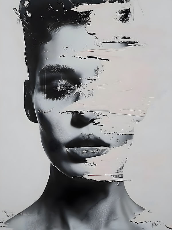 ABSTRACT FACE - 434A-BY AI