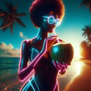TROPICAL NEON-BY AI