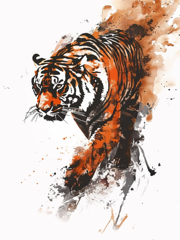 AQUARELA TIGRE BY AI
