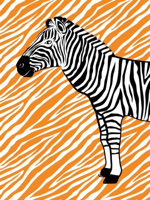 ZEBRA LARANJA FOFA