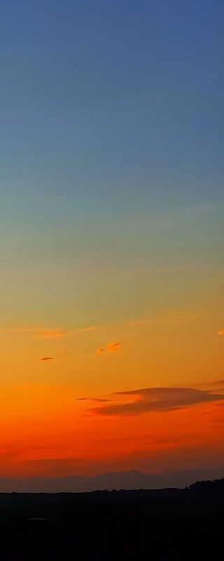 CÉU AZUL E LARANJA