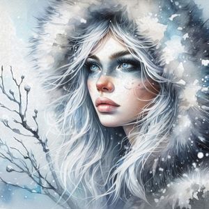 WOMAN IN WINTER 3 BY AI