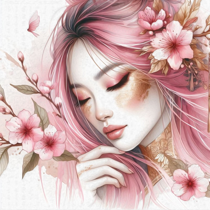 WOMAN IN SPRING 3 BY AI