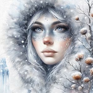 WOMAN IN WINTER 4 BY AI