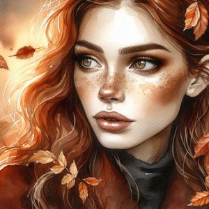 WOMAN IN AUTUMN 4 BY AI