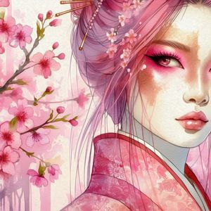 WOMAN IN SPRING 4 BY AI
