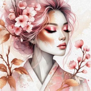 WOMAN IN SPRING 5 BY AI