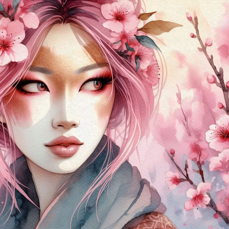 WOMAN IN SPRING 6 BY AI