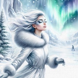 WOMAN IN WINTER 7 BY AI